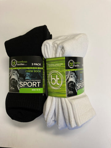 Bamboo Crew Sock 3 Pack