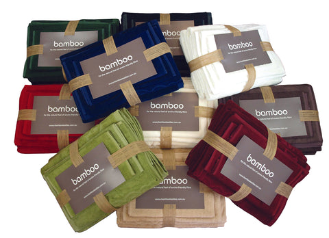 Coloured Bamboo Hand Towels 650mm x 360mm